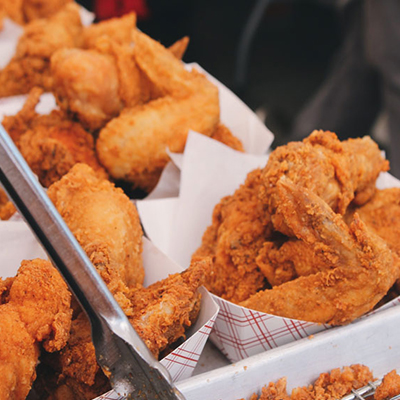 close-up of chicken
