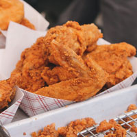close-up of chicken